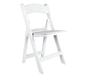 White Resin Folding Chairs